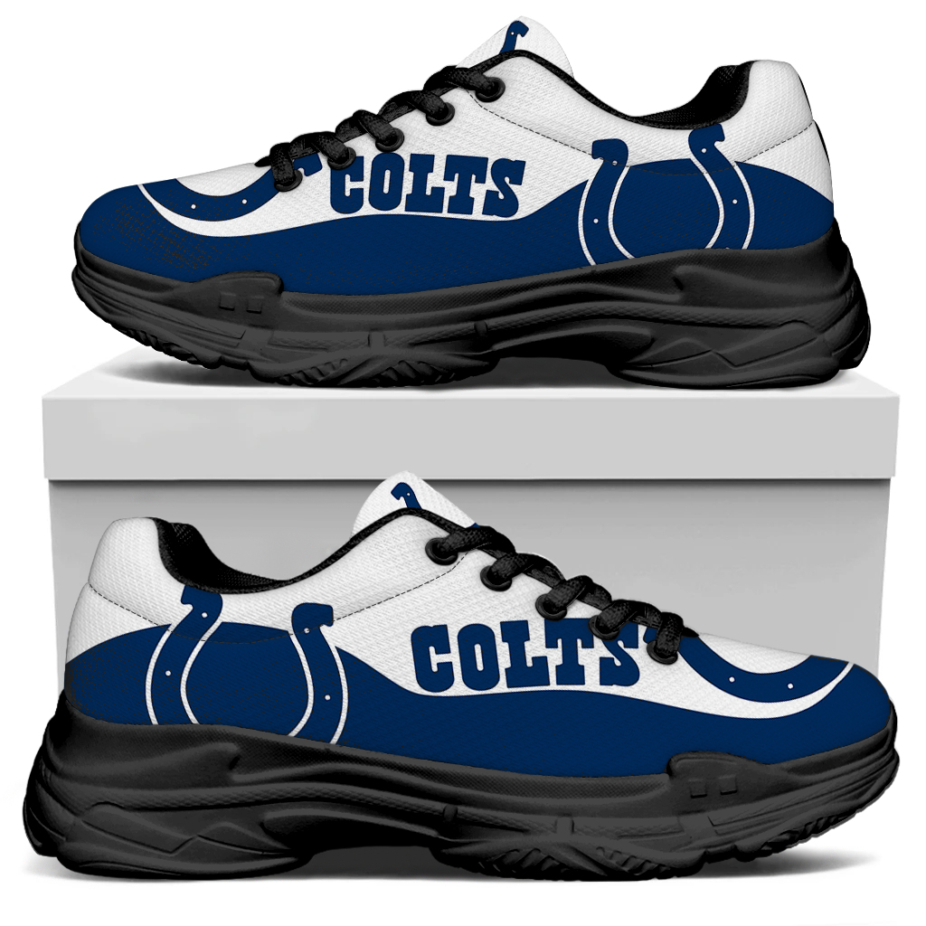 Men's Indianapolis Colts Edition Chunky Sneakers With Line 001